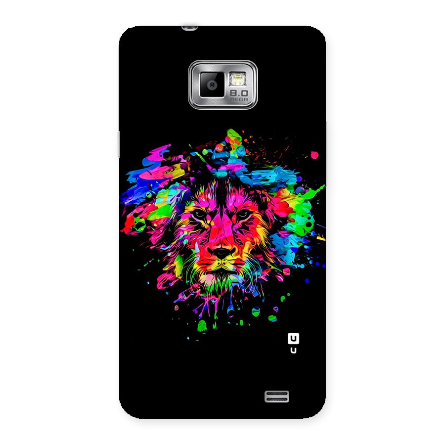 Artistic Lion Art Splash Back Case for Galaxy S2