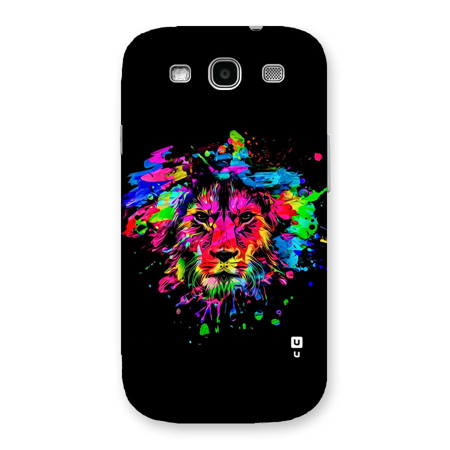 Artistic Lion Art Splash Back Case for Galaxy S3