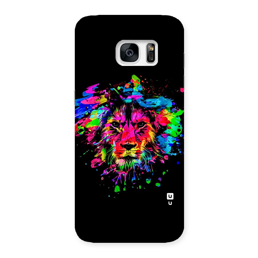 Artistic Lion Art Splash Back Case for Galaxy S7 Edge