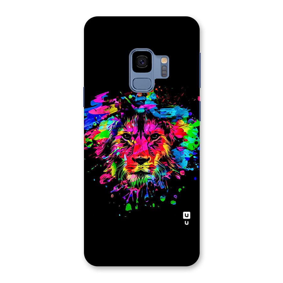 Artistic Lion Art Splash Back Case for Galaxy S9