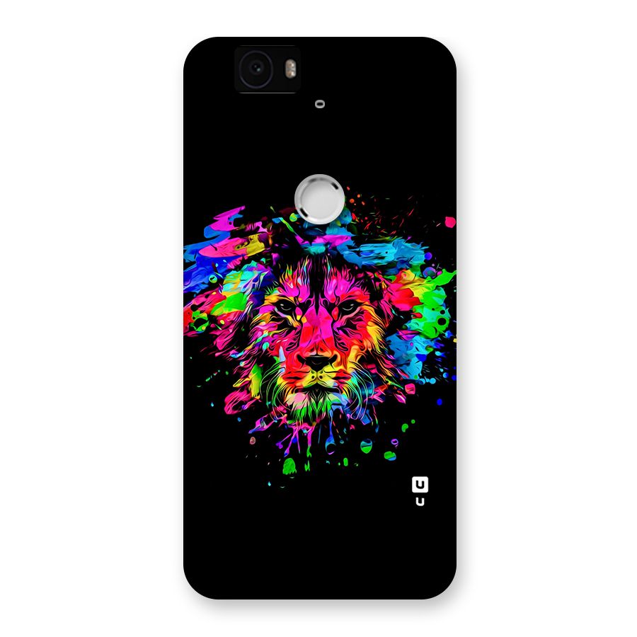 Artistic Lion Art Splash Back Case for Google Nexus-6P