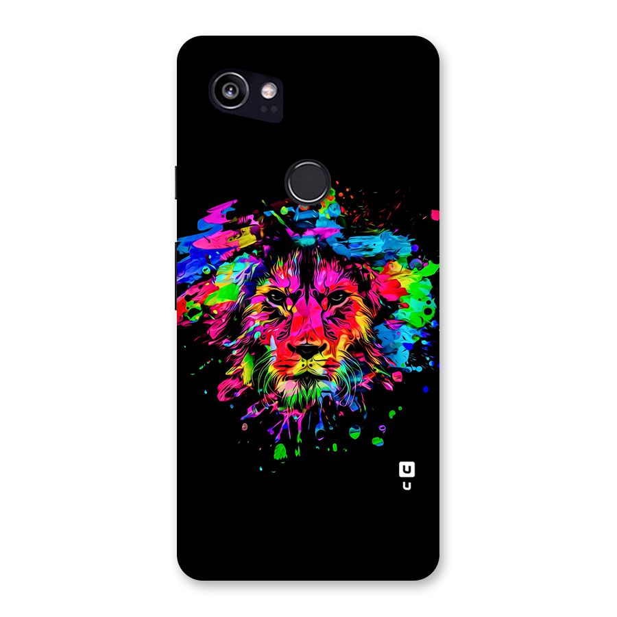 Artistic Lion Art Splash Back Case for Google Pixel 2 XL