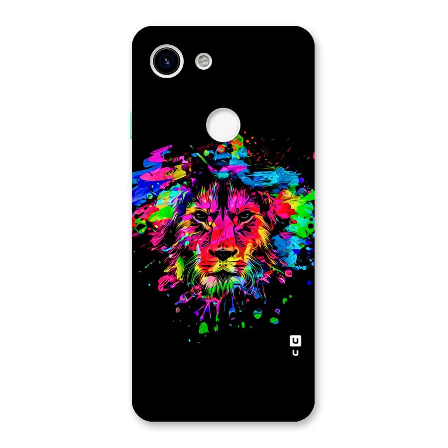 Artistic Lion Art Splash Back Case for Google Pixel 3