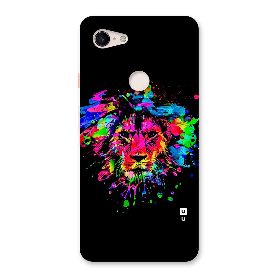 Artistic Lion Art Splash Back Case for Google Pixel 3 XL