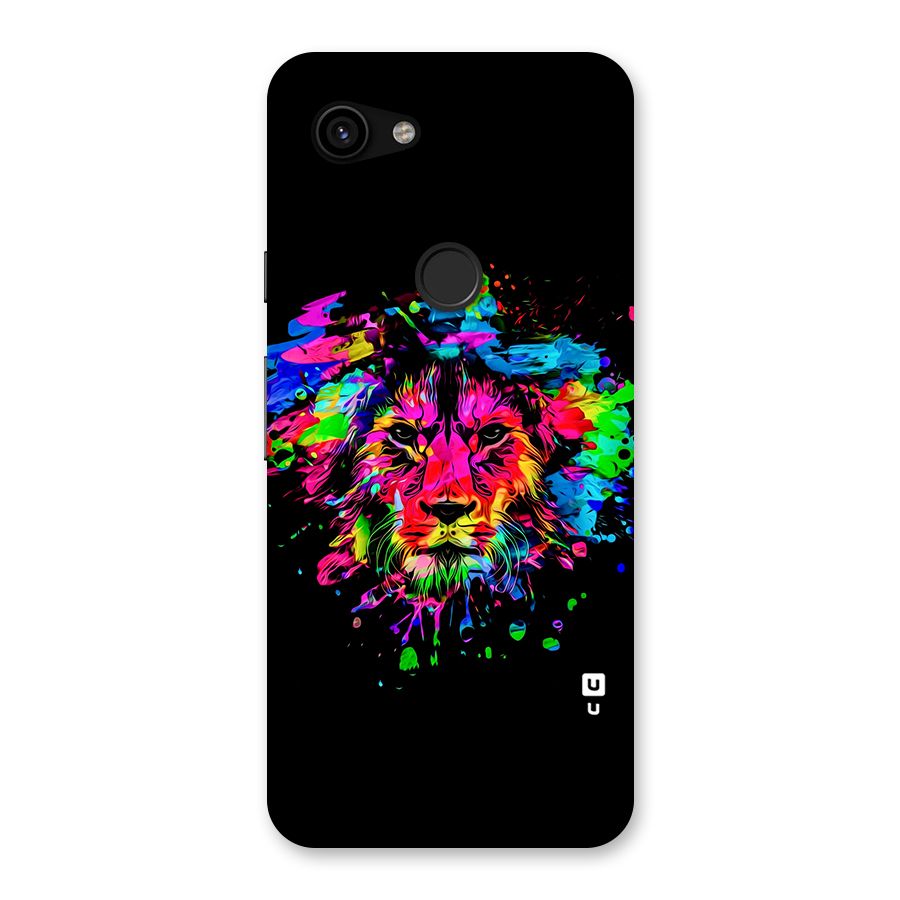 Artistic Lion Art Splash Back Case for Google Pixel 3a