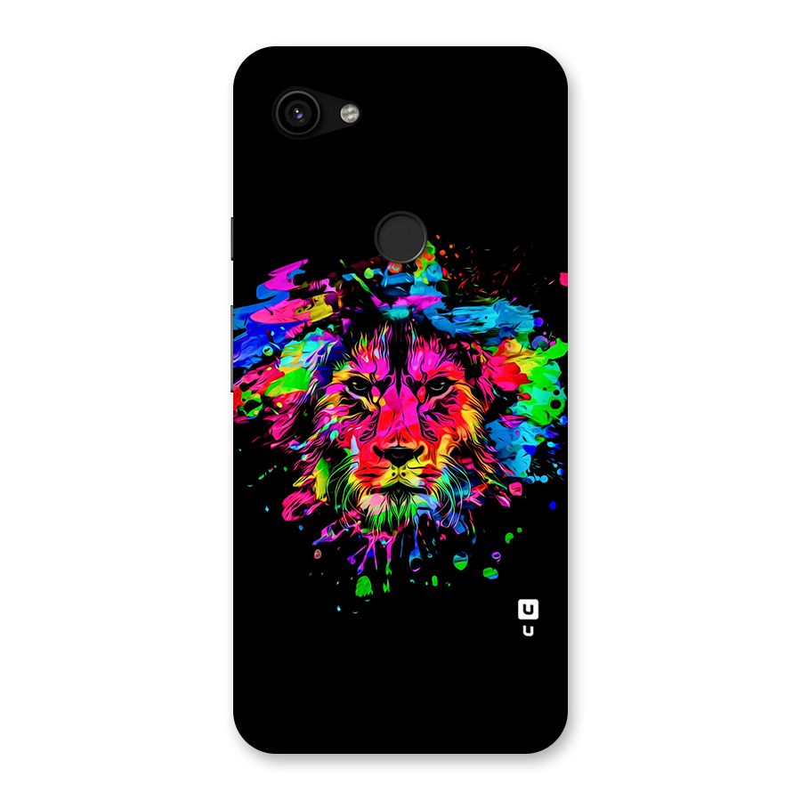 Artistic Lion Art Splash Back Case for Google Pixel 3a XL