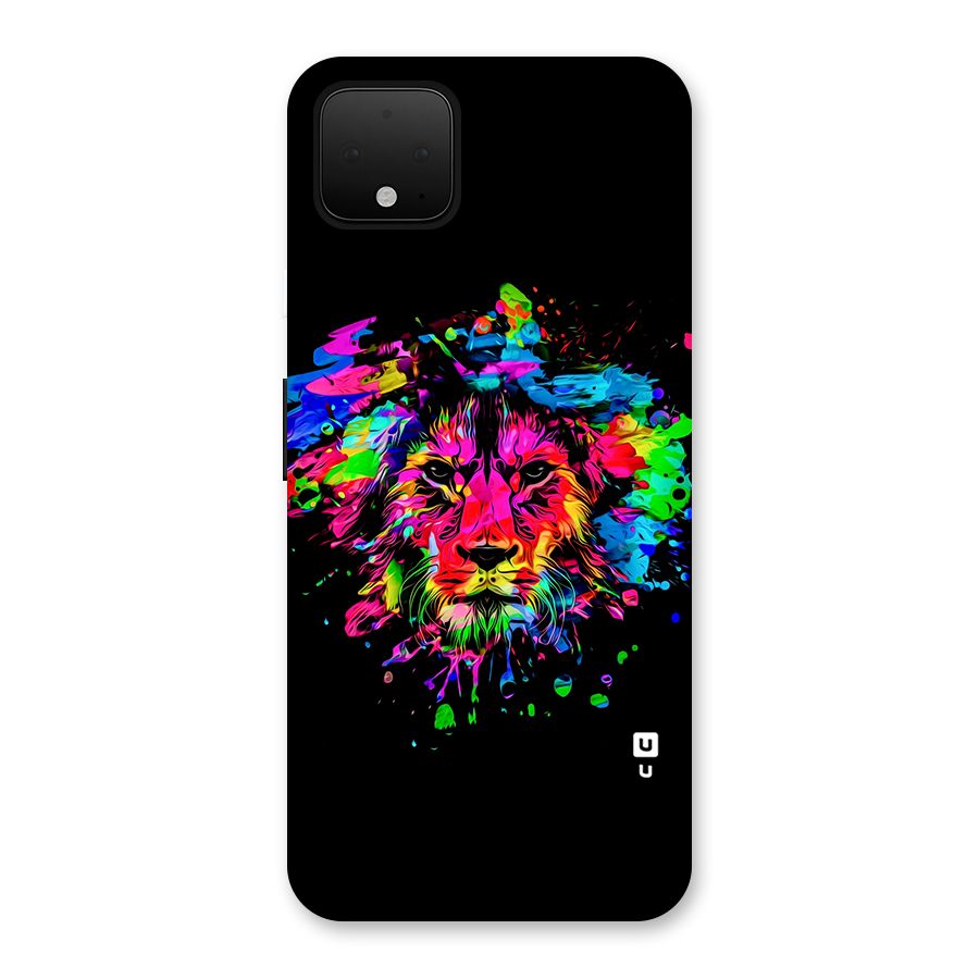 Artistic Lion Art Splash Back Case for Google Pixel 4 XL