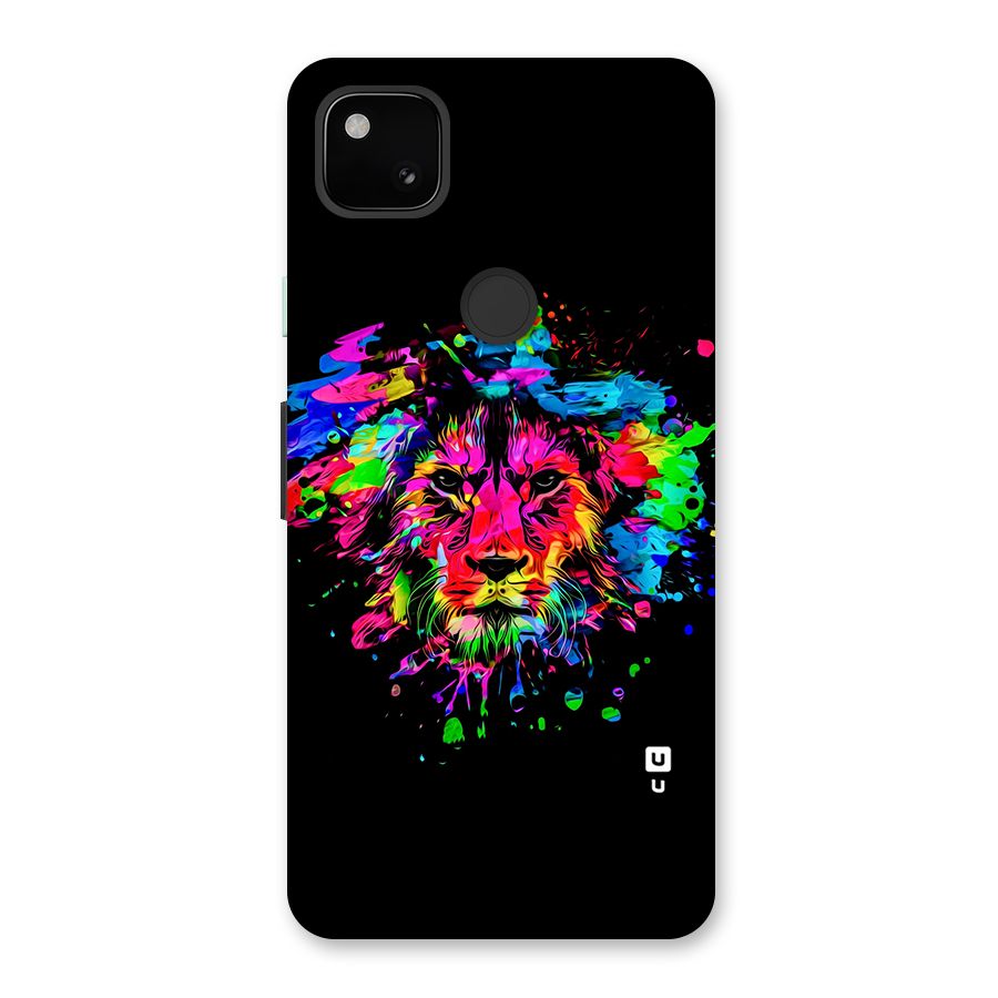 Artistic Lion Art Splash Back Case for Google Pixel 4a