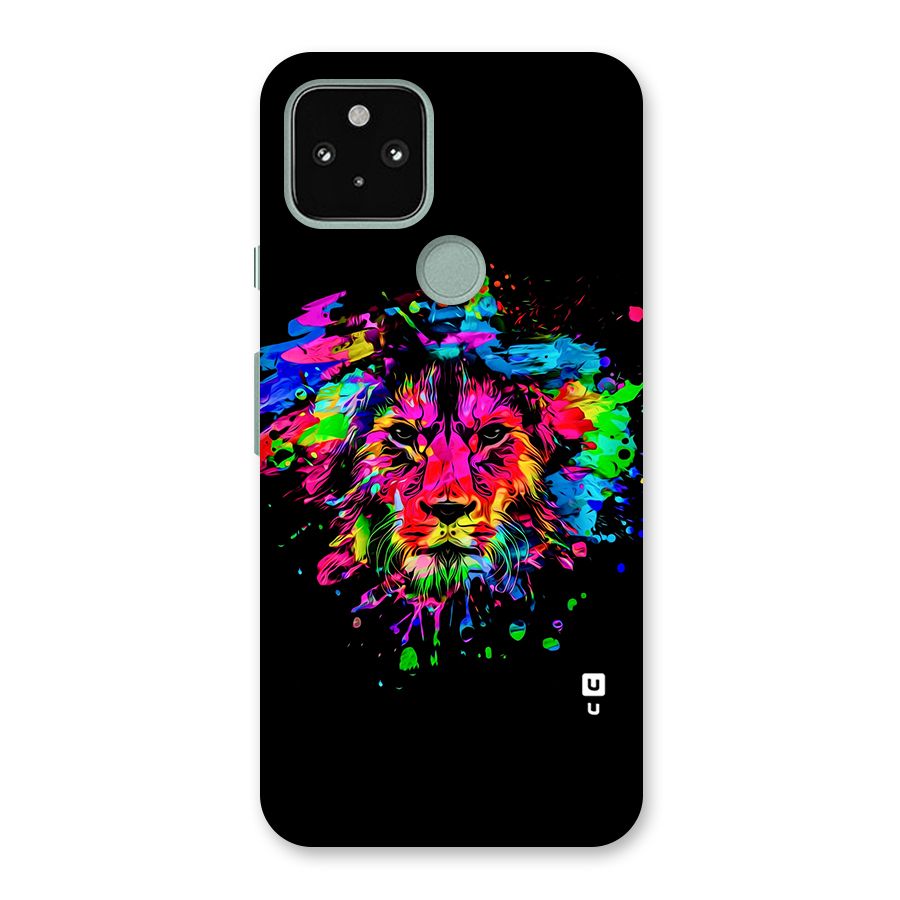 Artistic Lion Art Splash Back Case for Google Pixel 5