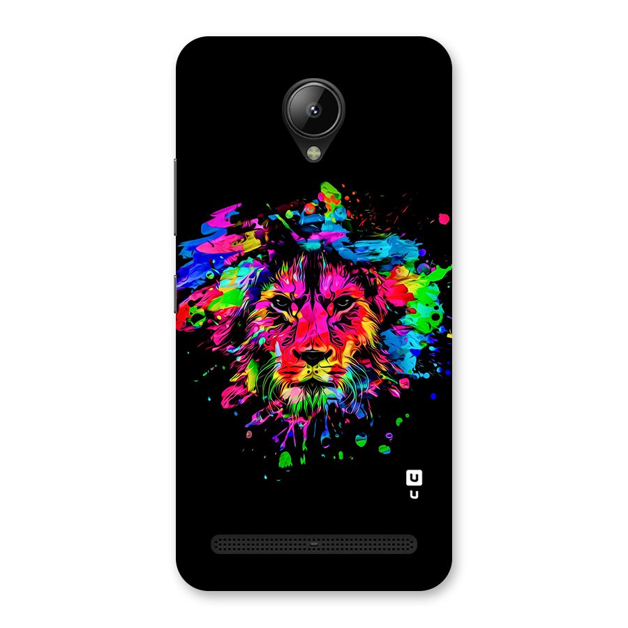Artistic Lion Art Splash Back Case for Lenovo C2