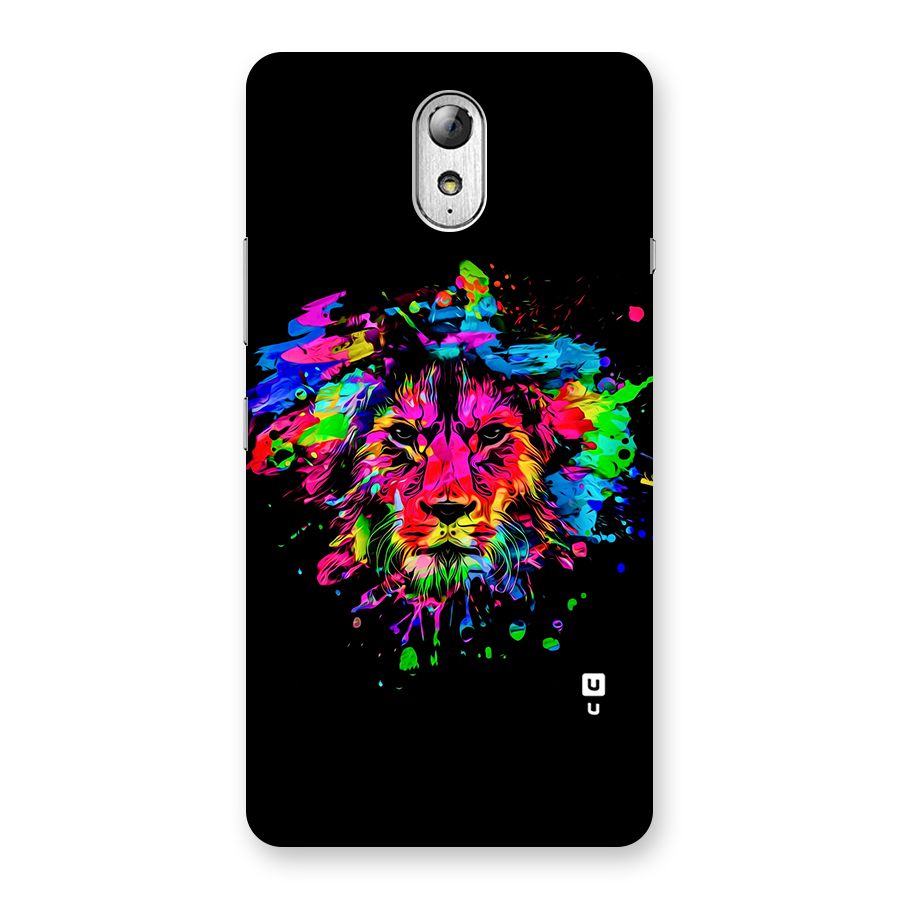 Artistic Lion Art Splash Back Case for Lenovo Vibe P1M