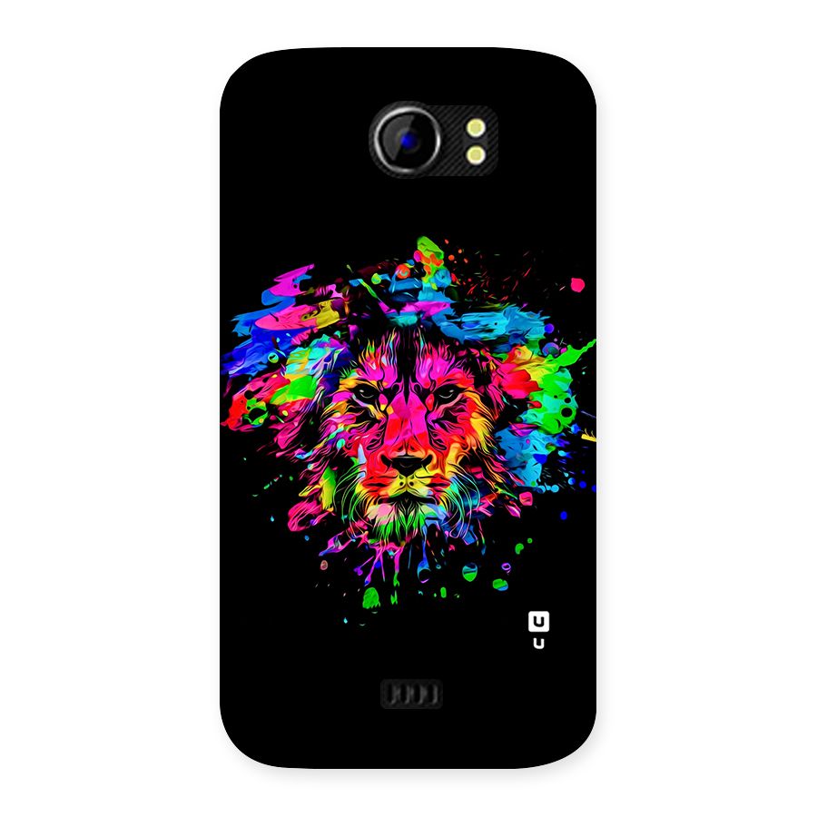 Artistic Lion Art Splash Back Case for Micromax Canvas 2 A110