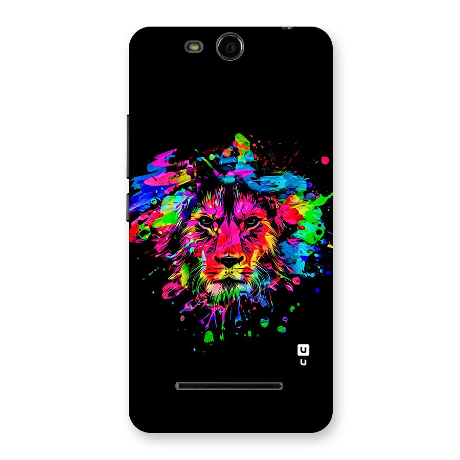 Artistic Lion Art Splash Back Case for Micromax Canvas Juice 3 Q392