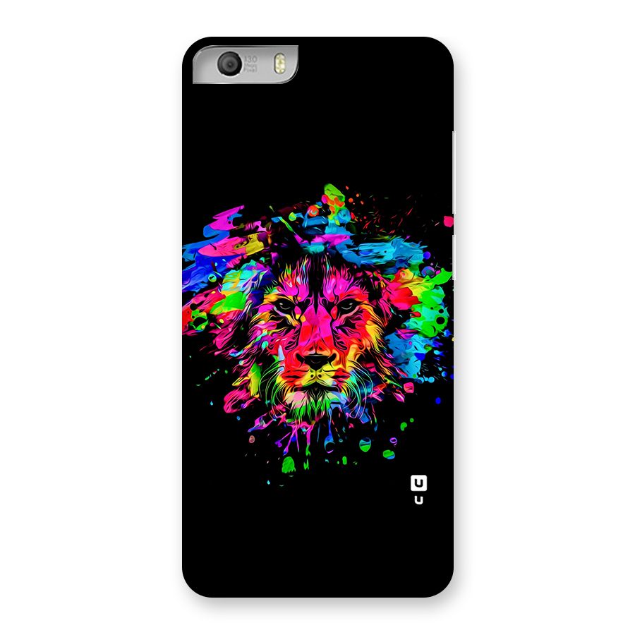 Artistic Lion Art Splash Back Case for Micromax Canvas Knight 2