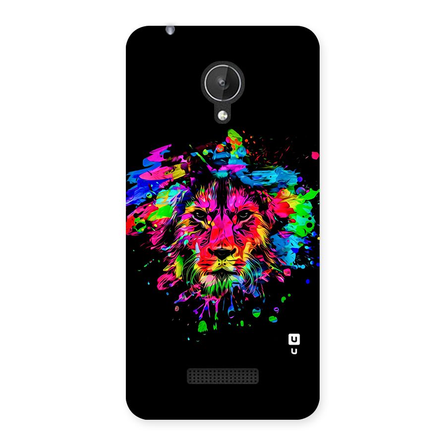 Artistic Lion Art Splash Back Case for Micromax Canvas Spark Q380