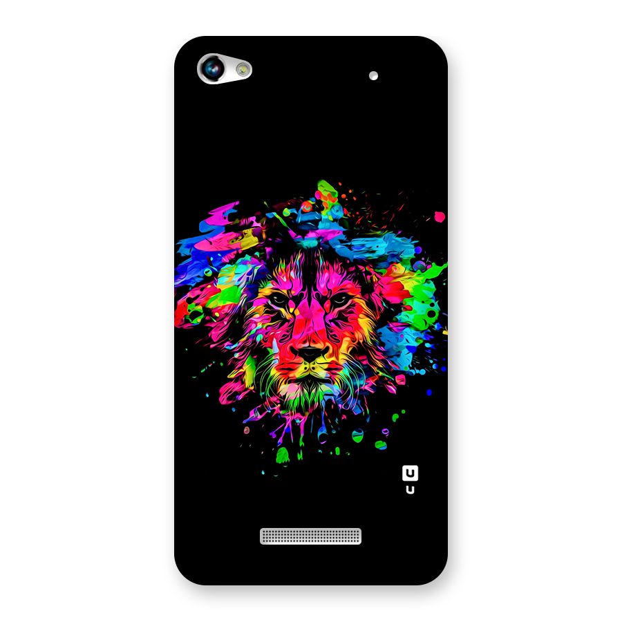 Artistic Lion Art Splash Back Case for Micromax Hue 2