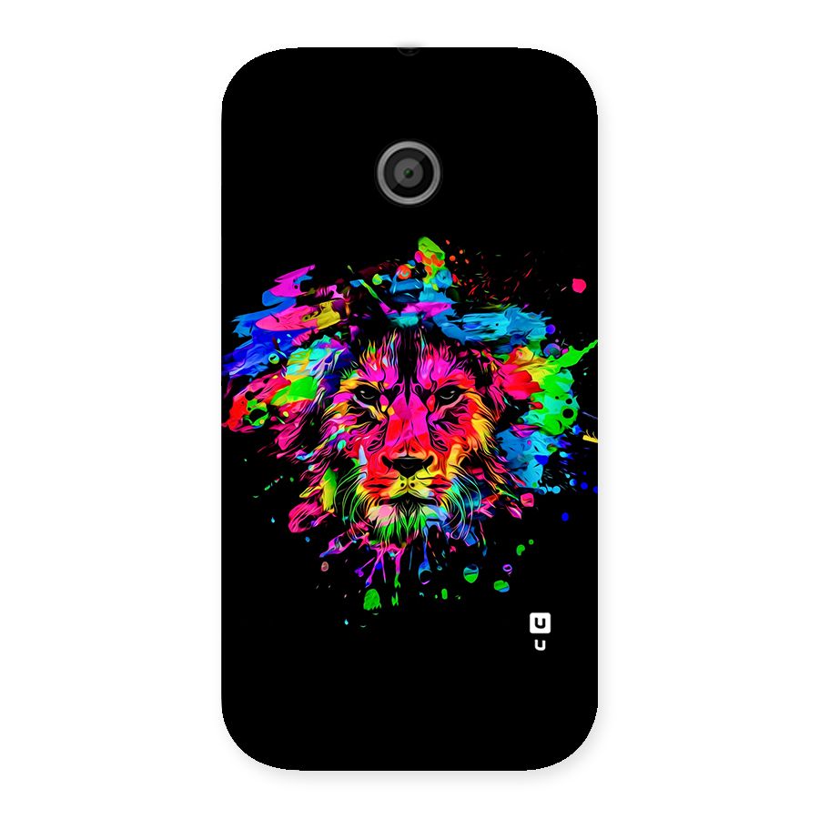 Artistic Lion Art Splash Back Case for Moto E