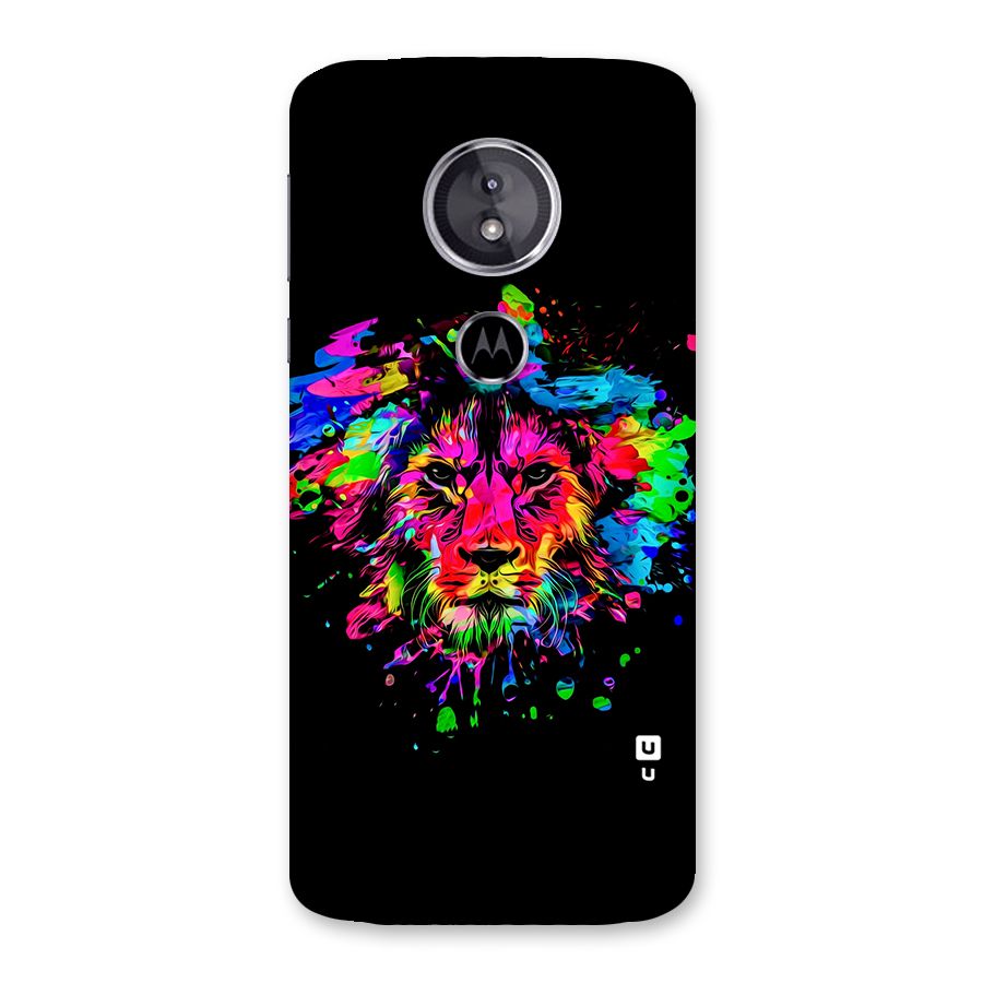 Artistic Lion Art Splash Back Case for Moto E5