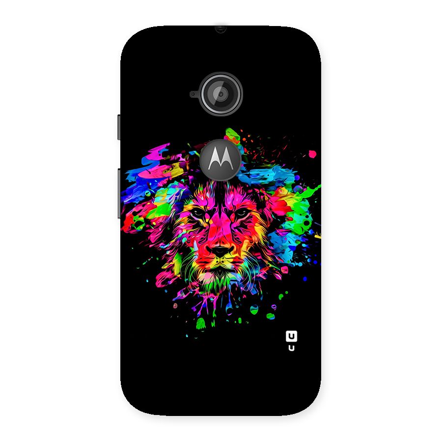 Artistic Lion Art Splash Back Case for Moto E 2nd Gen
