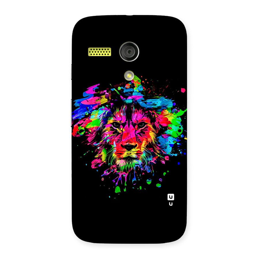 Artistic Lion Art Splash Back Case for Moto G