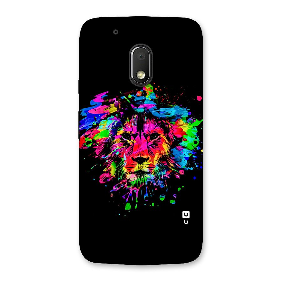 Artistic Lion Art Splash Back Case for Moto G4 Play