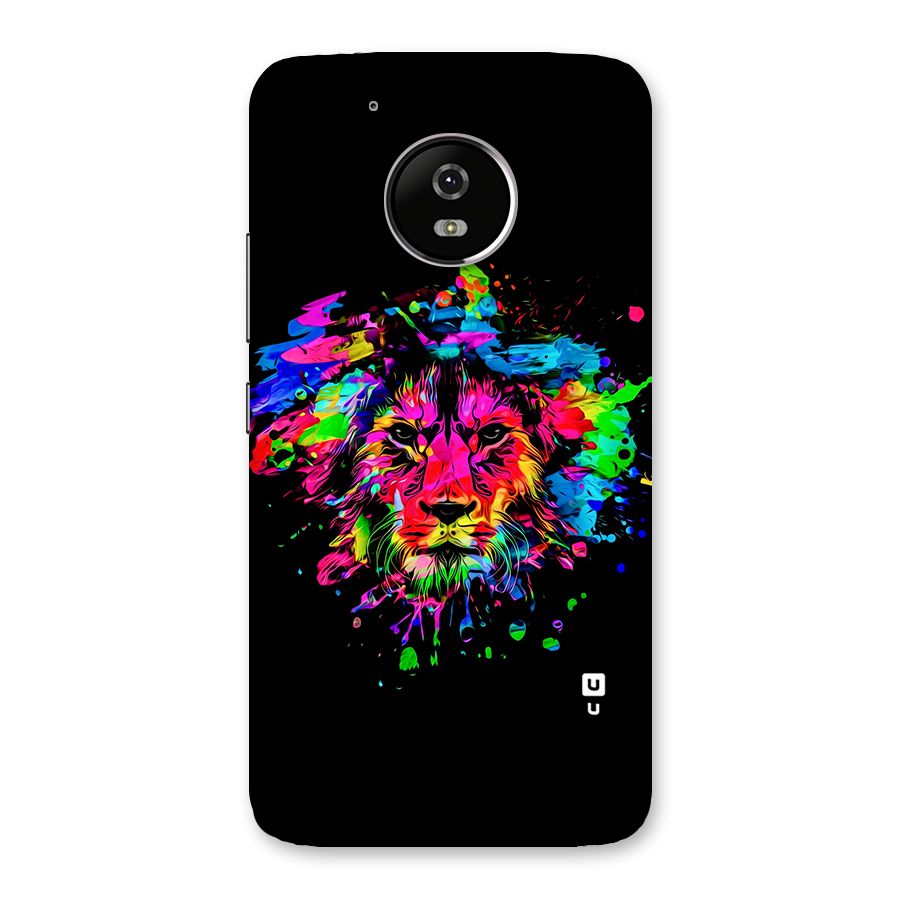 Artistic Lion Art Splash Back Case for Moto G5