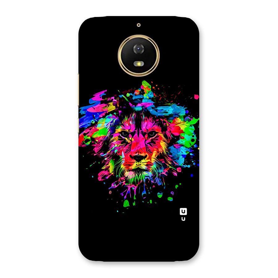 Artistic Lion Art Splash Back Case for Moto G5s