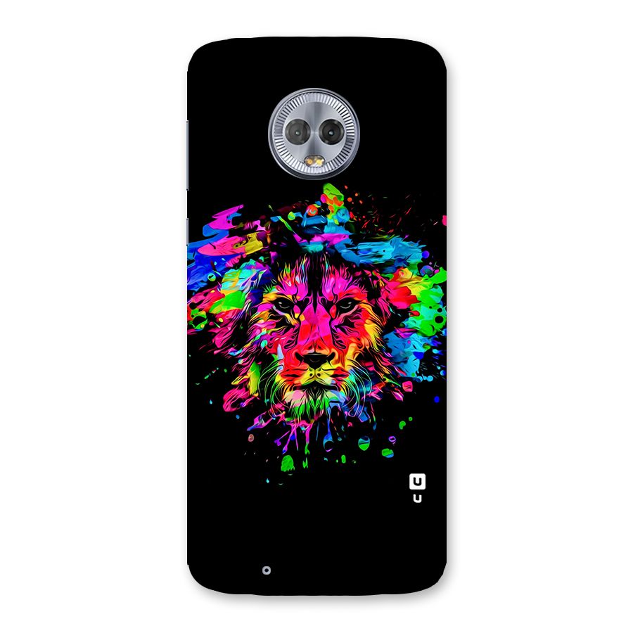 Artistic Lion Art Splash Back Case for Moto G6