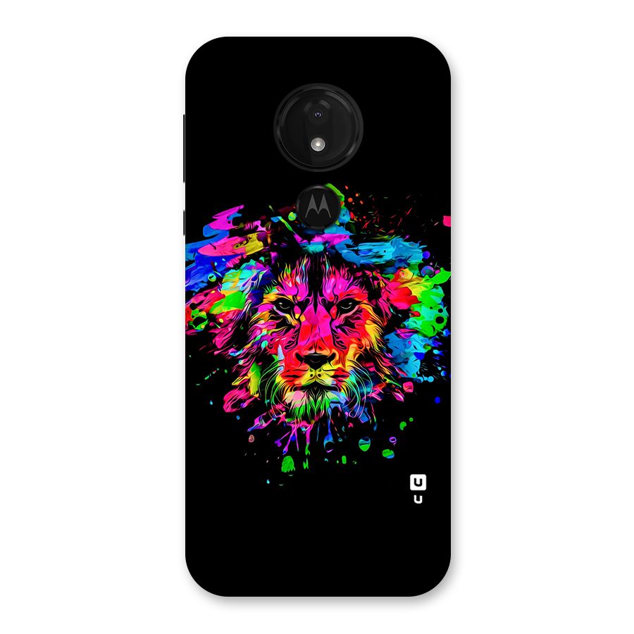 Artistic Lion Art Splash Back Case for Moto G7 Power