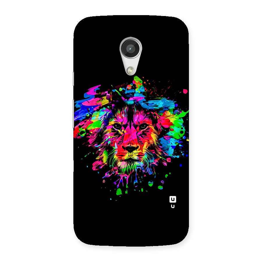 Artistic Lion Art Splash Back Case for Moto G 2nd Gen