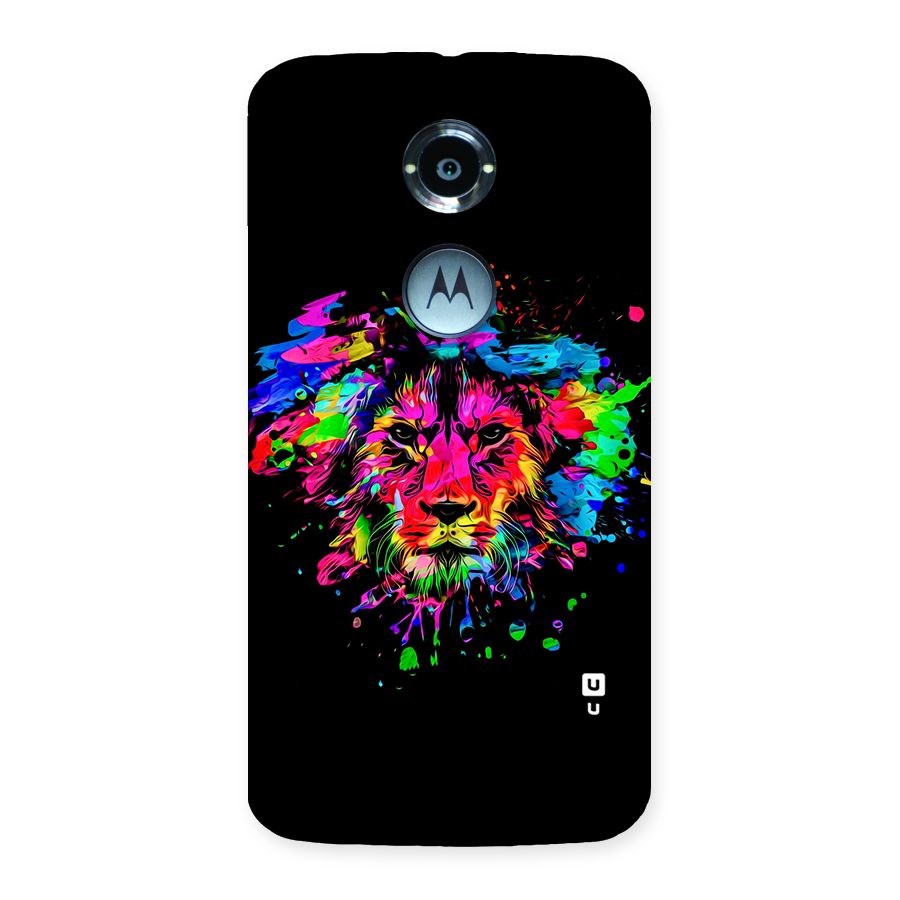 Artistic Lion Art Splash Back Case for Moto X 2nd Gen