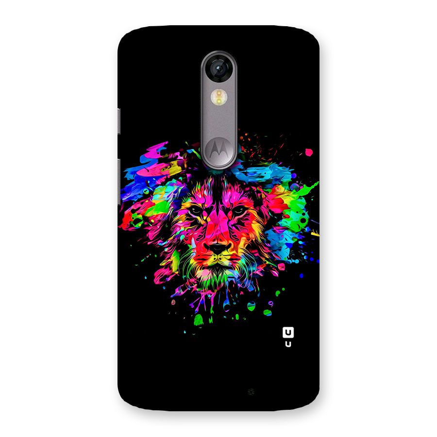 Artistic Lion Art Splash Back Case for Moto X Force