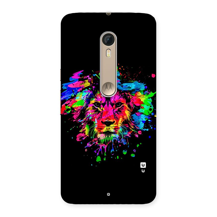 Artistic Lion Art Splash Back Case for Motorola Moto X Style
