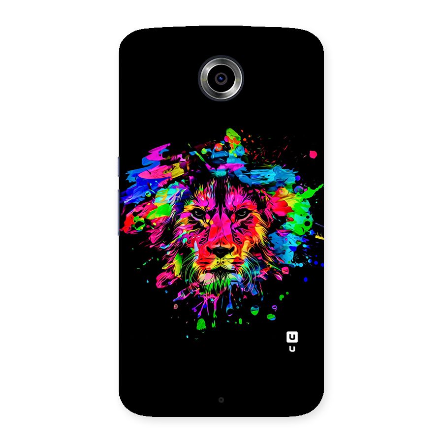 Artistic Lion Art Splash Back Case for Nexsus 6
