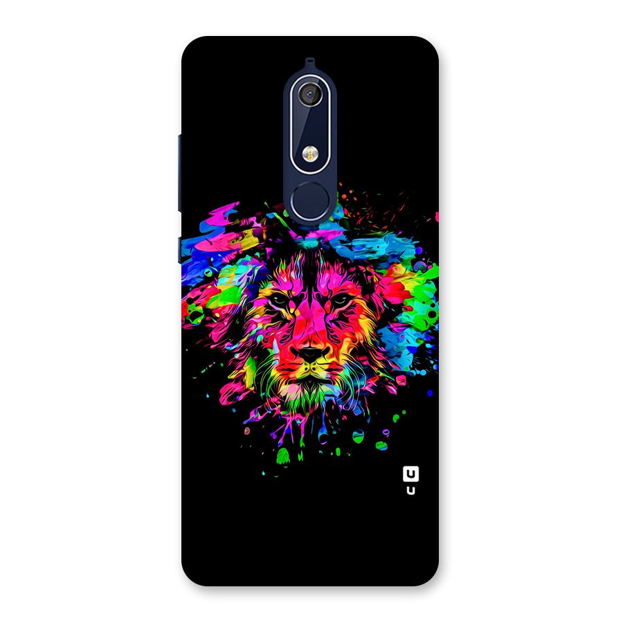 Artistic Lion Art Splash Back Case for Nokia 5.1