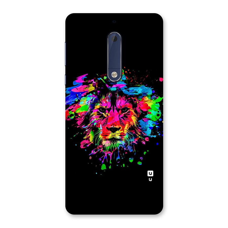 Artistic Lion Art Splash Back Case for Nokia 5