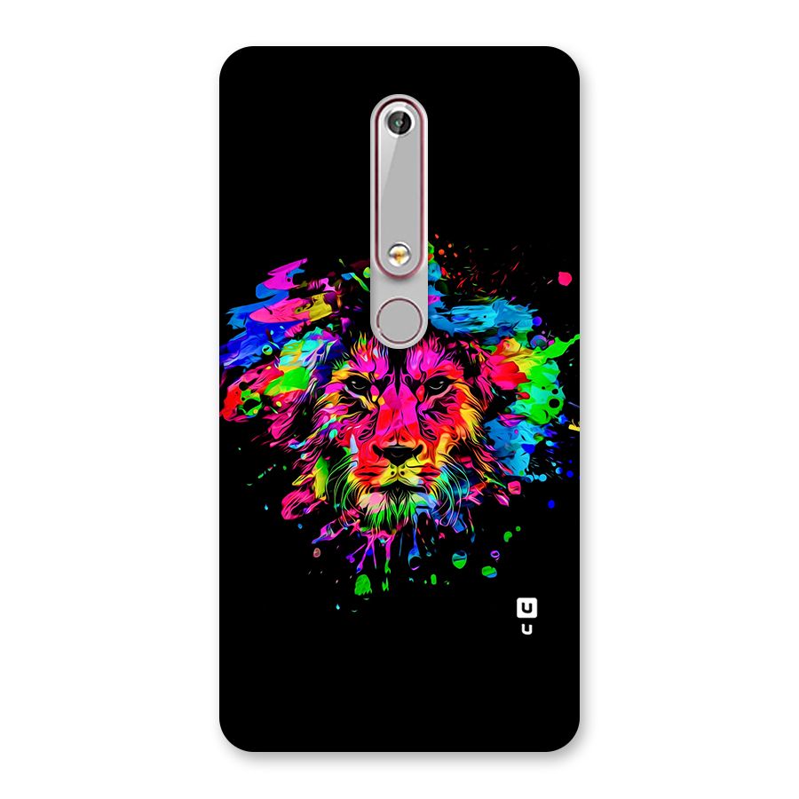 Artistic Lion Art Splash Back Case for Nokia 6.1