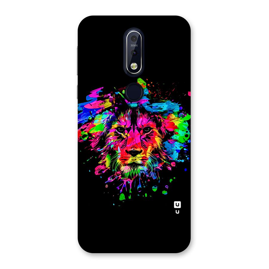 Artistic Lion Art Splash Back Case for Nokia 7.1