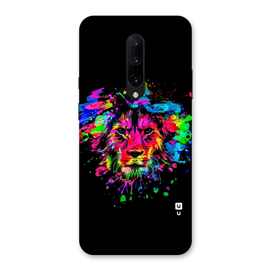 Artistic Lion Art Splash Back Case for OnePlus 7 Pro