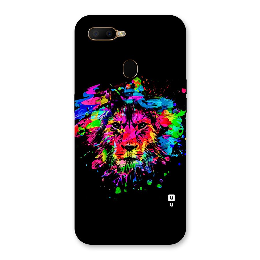 Artistic Lion Art Splash Back Case for Oppo A5s
