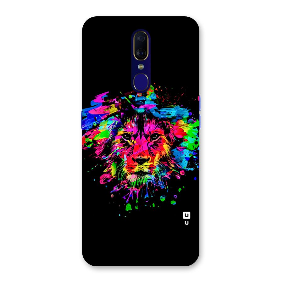 Artistic Lion Art Splash Back Case for Oppo F11