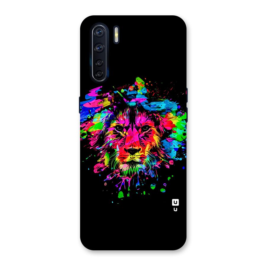 Artistic Lion Art Splash Back Case for Oppo F15