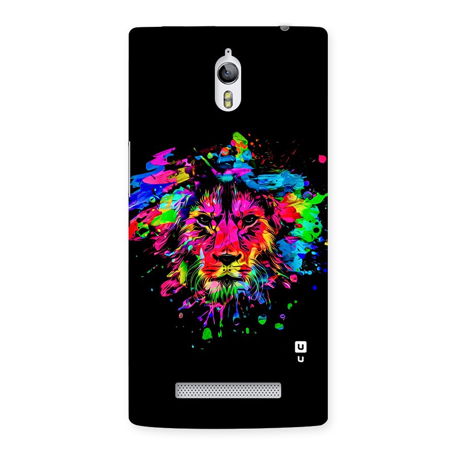 Artistic Lion Art Splash Back Case for Oppo Find 7