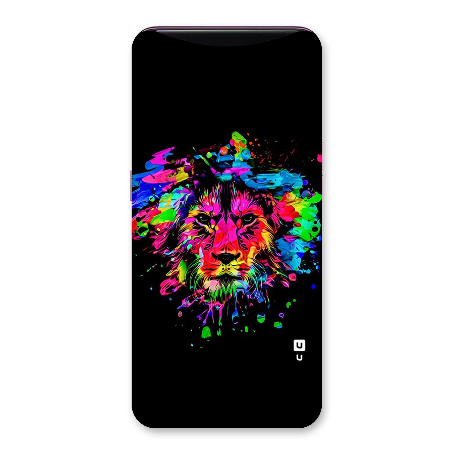 Artistic Lion Art Splash Back Case for Oppo Find X