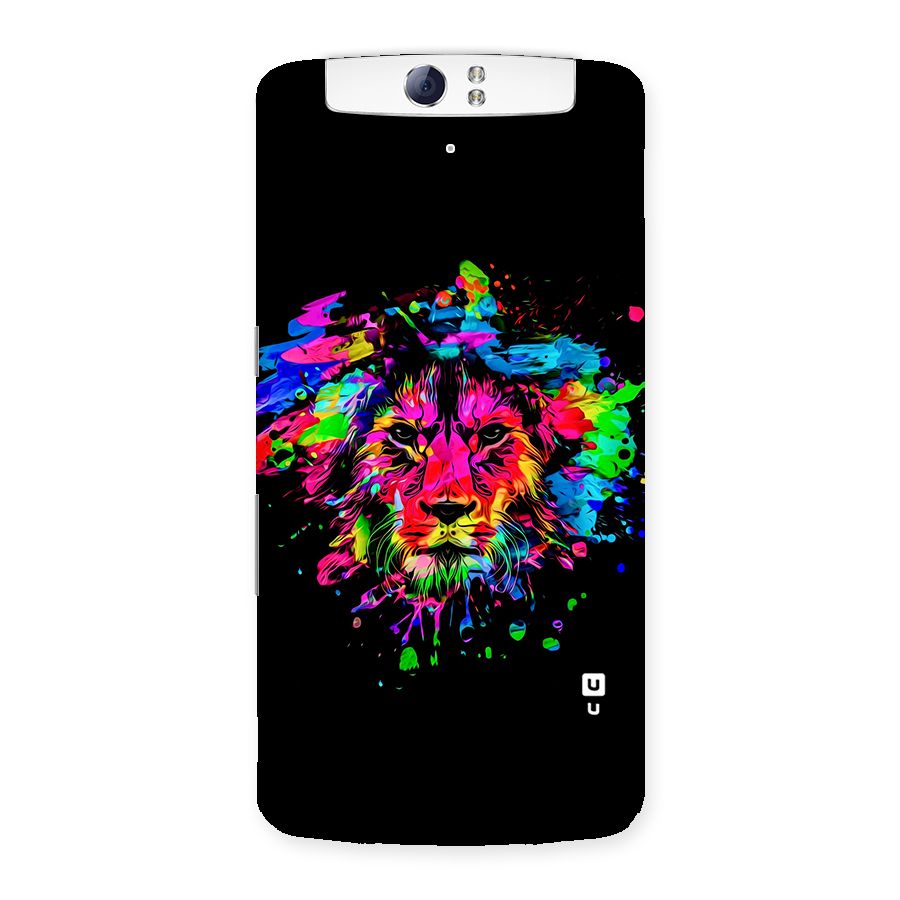 Artistic Lion Art Splash Back Case for Oppo N1