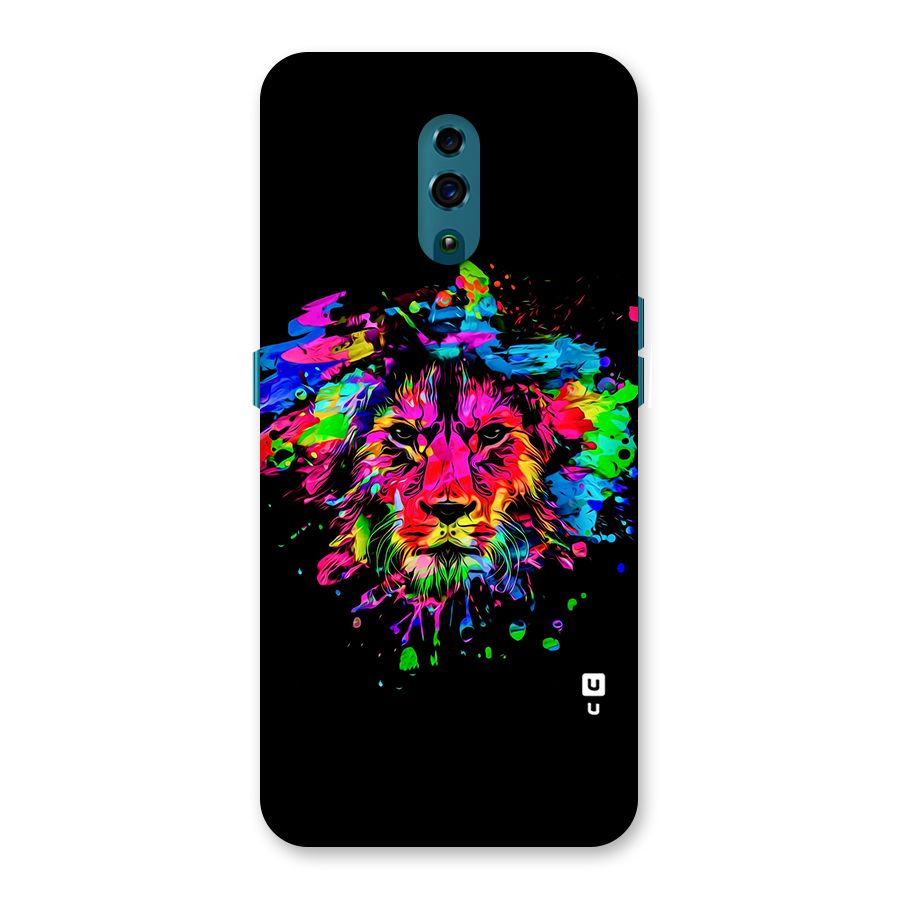 Artistic Lion Art Splash Back Case for Oppo Reno