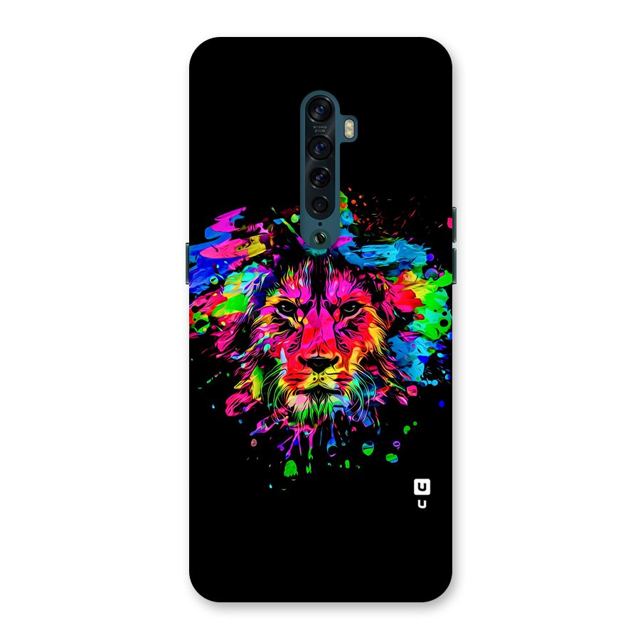 Artistic Lion Art Splash Back Case for Oppo Reno2