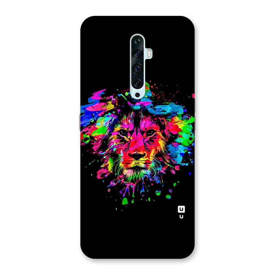 Artistic Lion Art Splash Back Case for Oppo Reno2 F