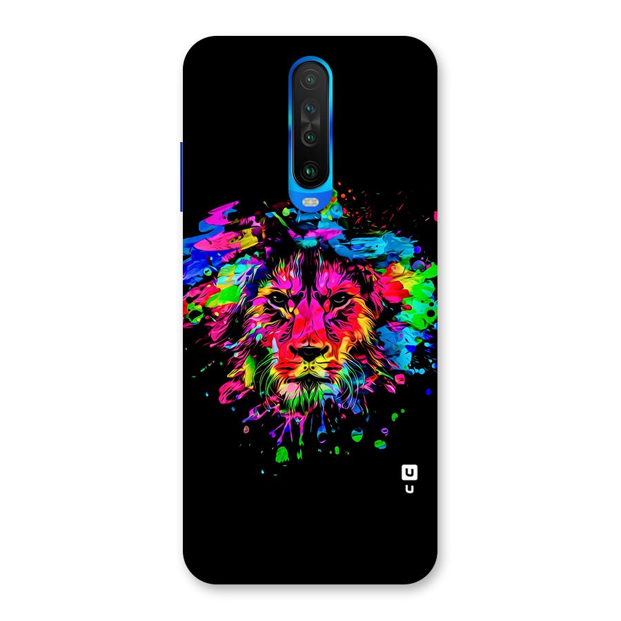 Artistic Lion Art Splash Back Case for Poco X2