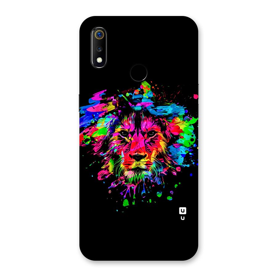 Artistic Lion Art Splash Back Case for Realme 3